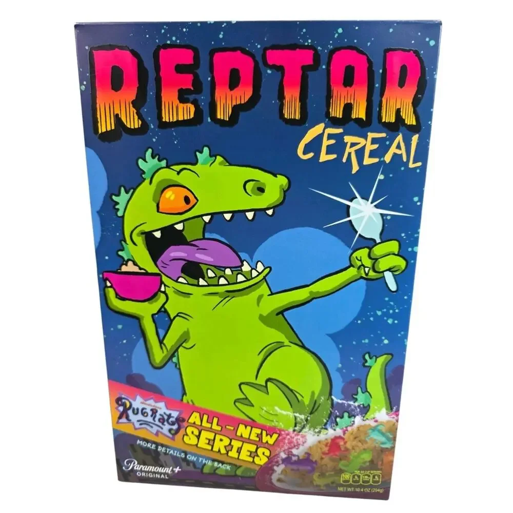 Nickelodeon Rugrats Reptar Cereal Box Promo opened Limited Edition